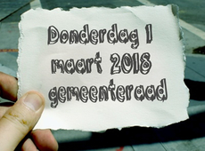 donderdag 1 maart 2018 gemeenteraad