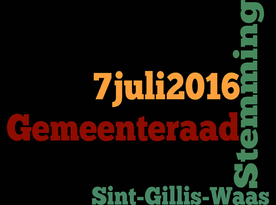 Gmeenteraad 7 juli 2016