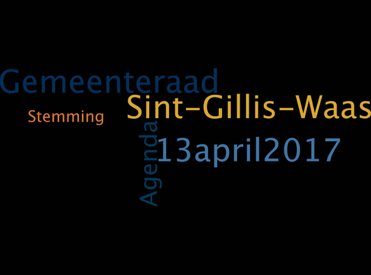 Gemeenteraad 13 april 2017