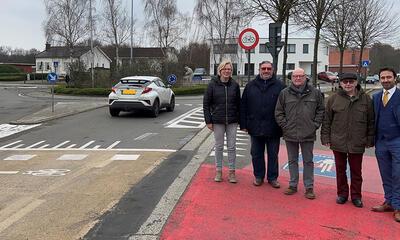 N-VA bestuursleden aan de Hogenakkerstraat