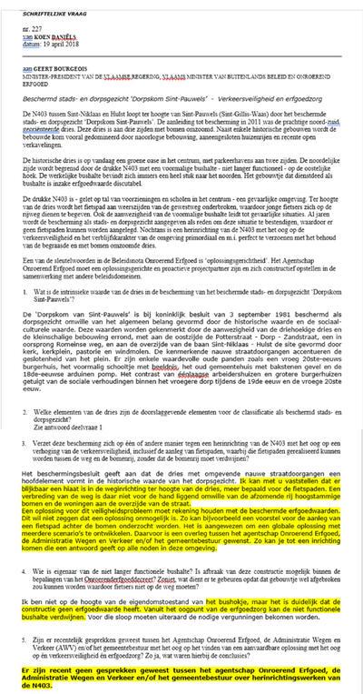 Brief Geert Bourgeois